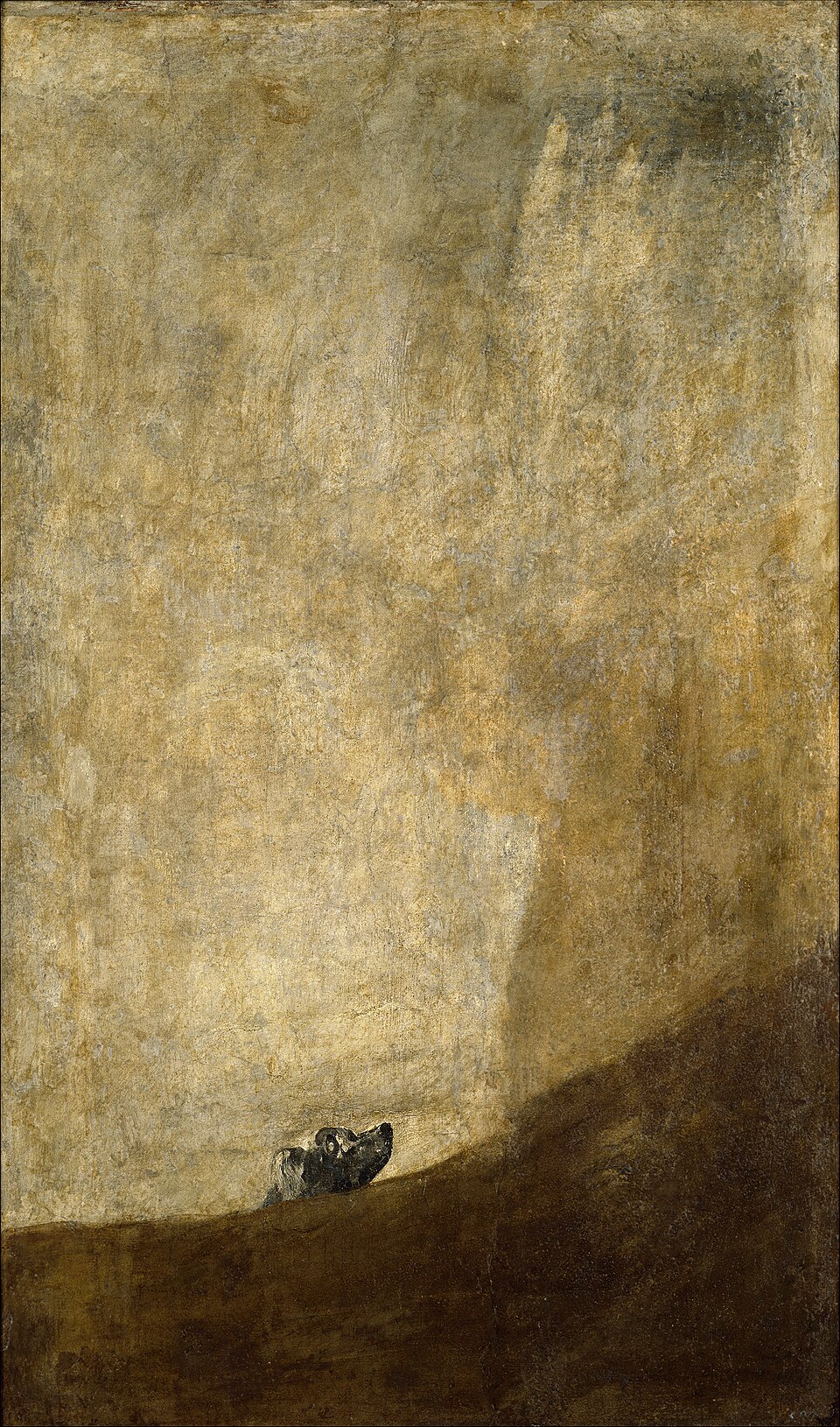 Perro semihundido, Francisco de Goya